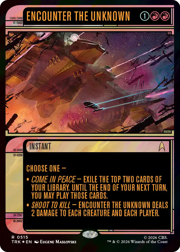 Encounter the Unknown (Showcase) (Surge Foil) [Star Trek]