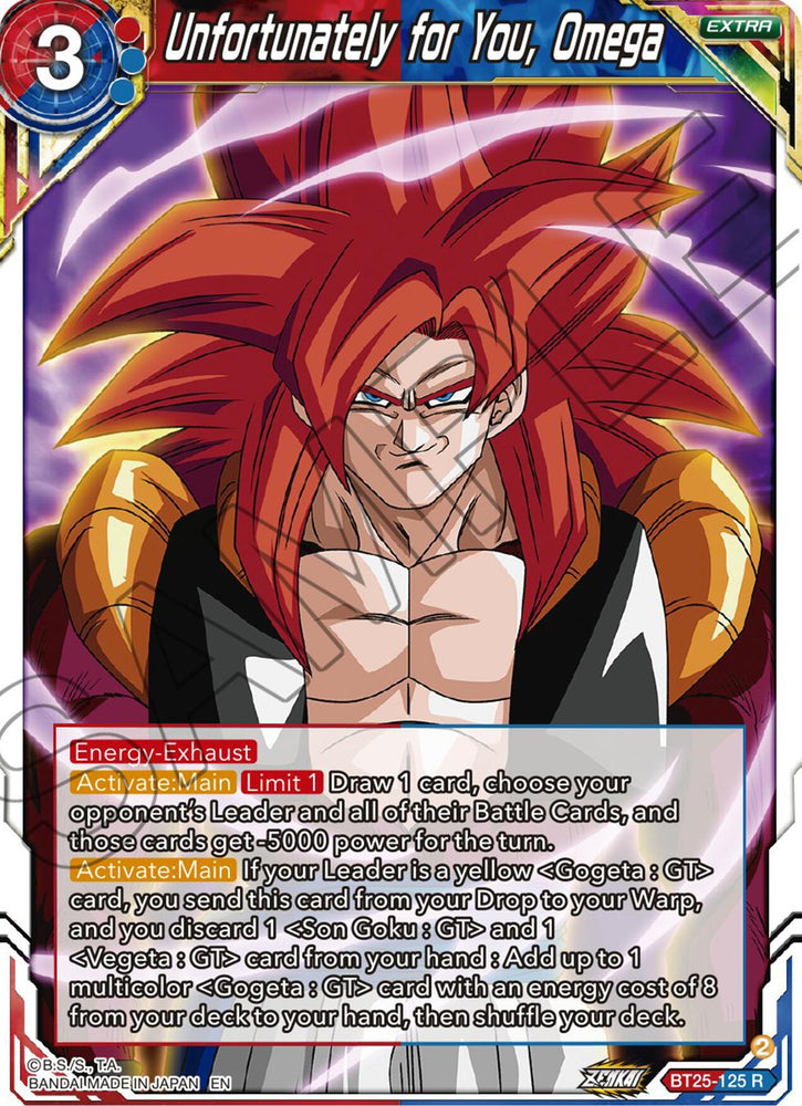 Unfortunately for You, Omega (BT25-125) [Legend of the Dragon Balls]