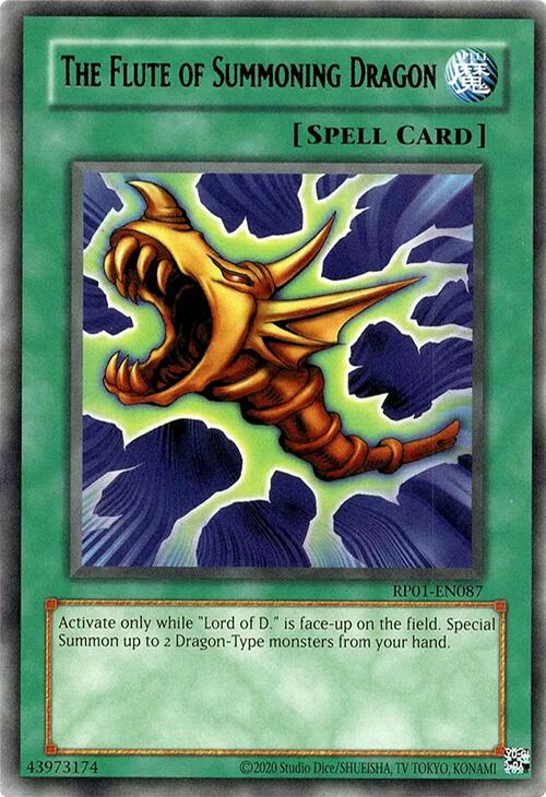 The Flute of Summoning Dragon [RP01-EN087] Rare