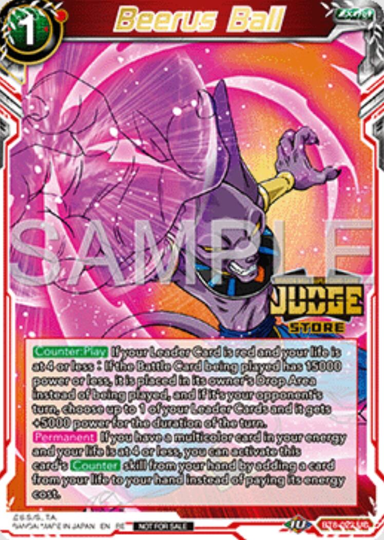 Beerus Ball (Judge Pack Vol.16) (Store) (BT8-022) [Tournament Promotion Cards]