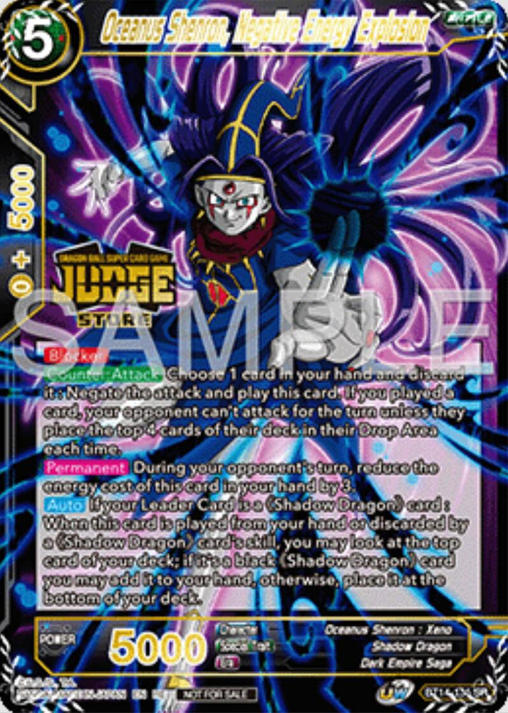 Oceanus Shenron, Negative Energy Explosion (Judge Pack Vol.16) (Store) (BT14-135) [Tournament Promotion Cards]
