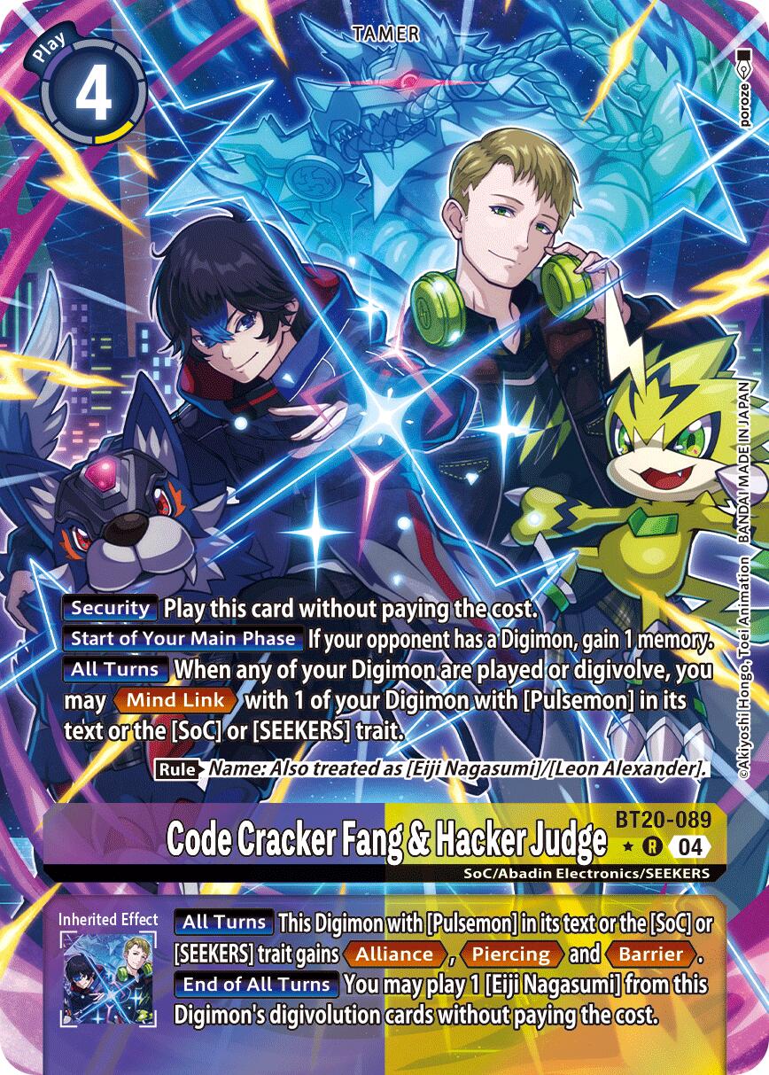 Code Cracker Fang & Hacker Judge [BT20-089] (Alternate Art) [Release Special Booster Ver.2.5]