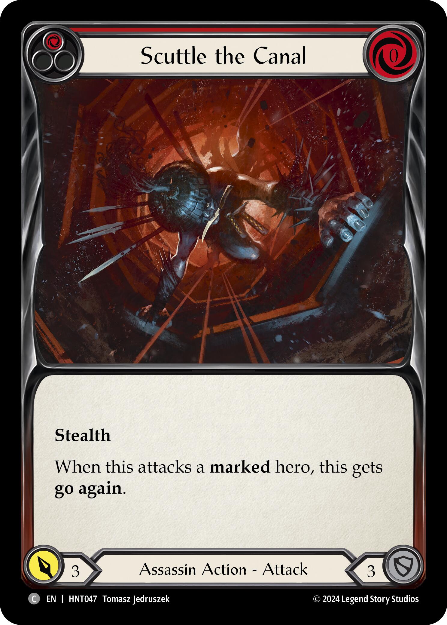 Scuttle the Canal (Red) [HNT047] (The Hunted)