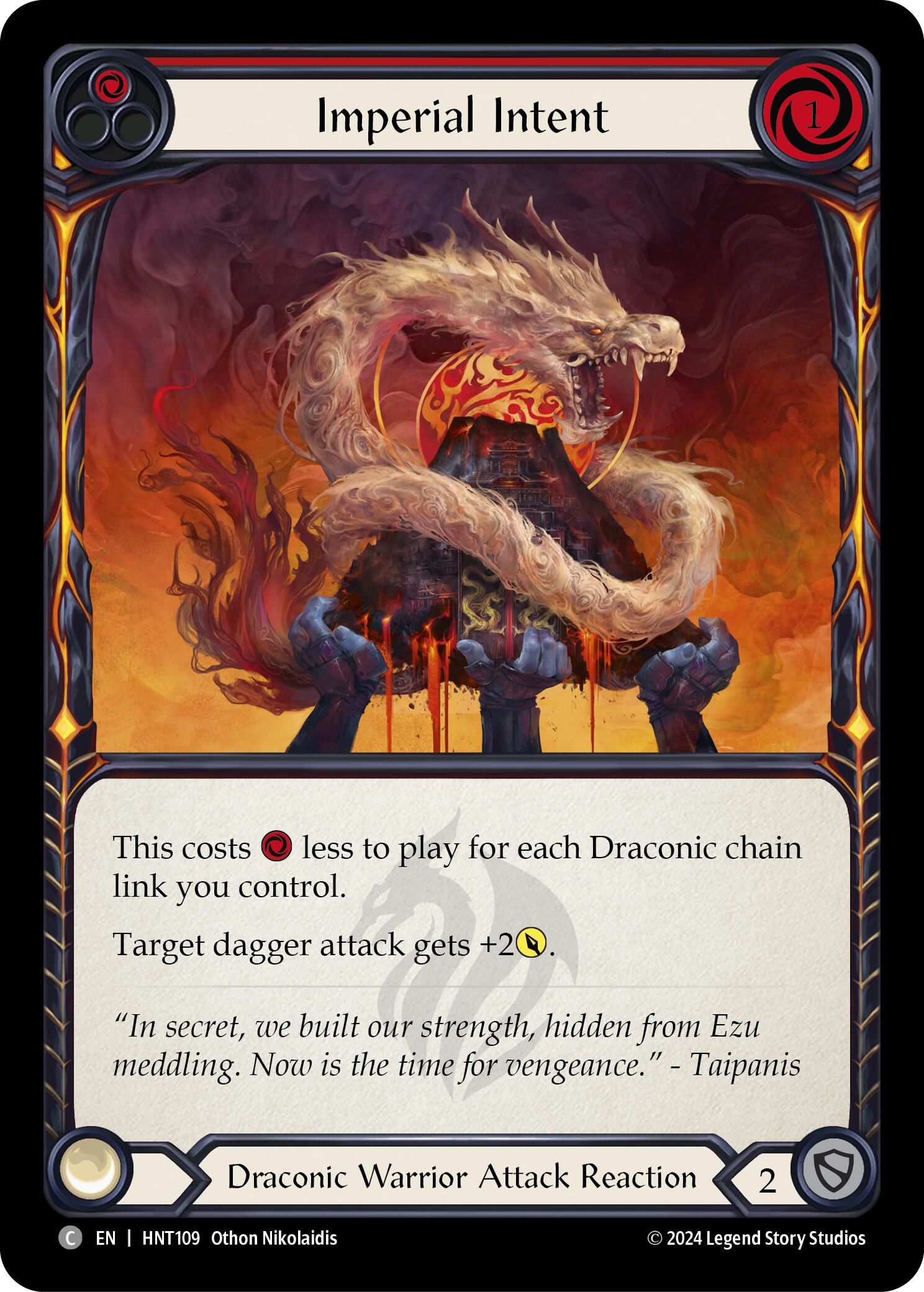 Imperial Intent (Red) [HNT109] (The Hunted)  Rainbow Foil