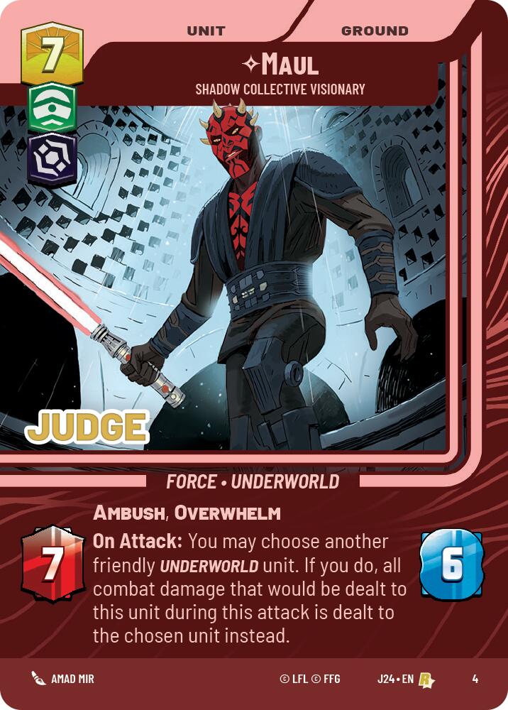 Maul - Shadow Collective Visionary (4) (4) [Judge Promos]