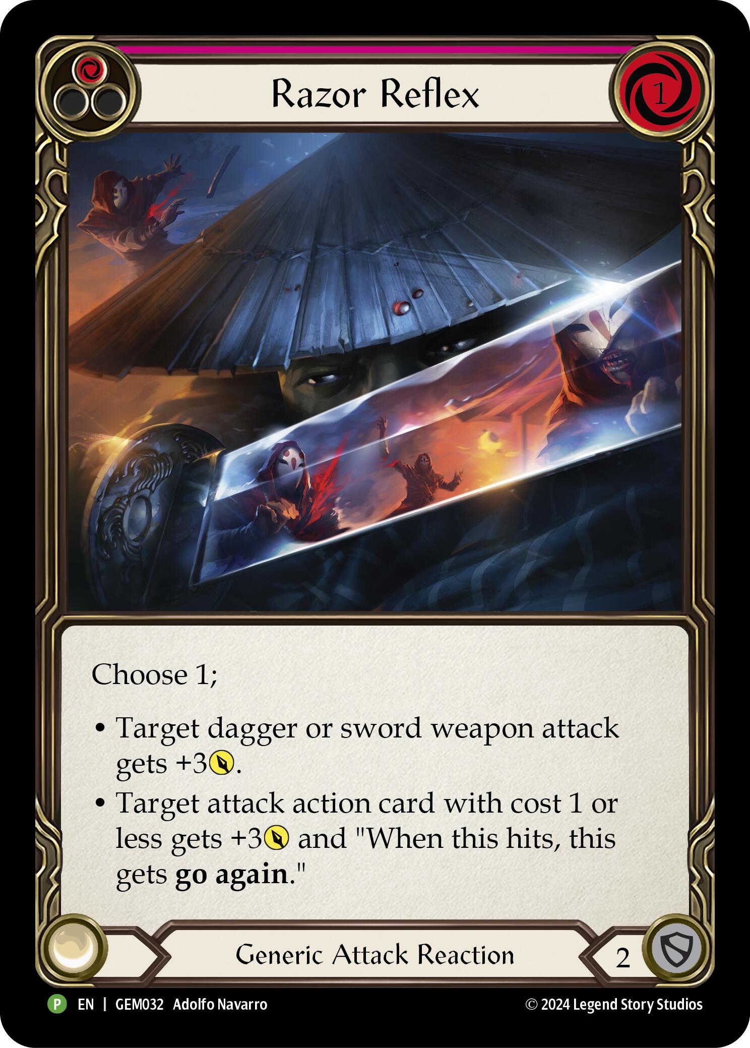 Razor Reflex (Red) [GEM032] (GEM Pack 1)  Rainbow Foil