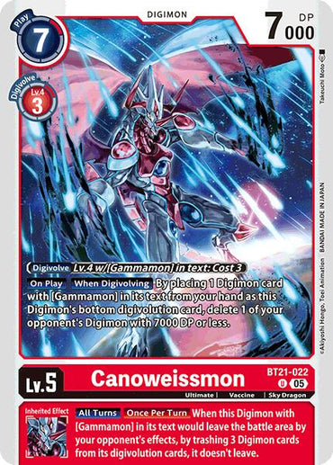 Canoweissmon [BT21-022] [World Convergence]