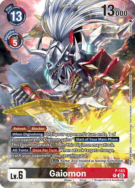 Gaiomon [P-183] (BT-21: Illustration Celebration Pack) [World Convergence]