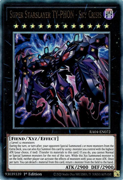 Super Starslayer TY-PHON - Sky Crisis [RA04-EN072] Prismatic Ultimate Rare