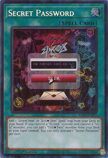 Secret Password [RA04-EN095] Secret Rare