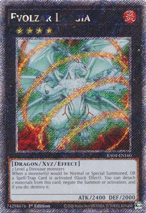 Evolzar Laggia [RA04-EN160] Platinum Secret Rare