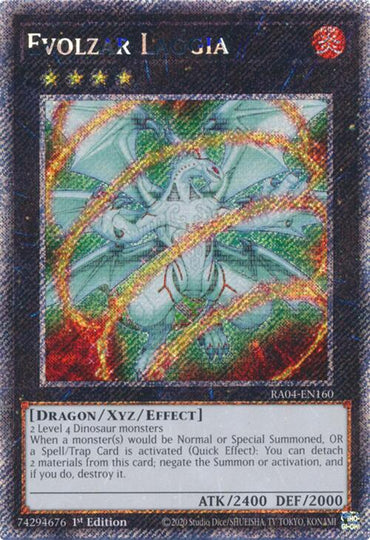 Evolzar Laggia [RA04-EN160] Platinum Secret Rare