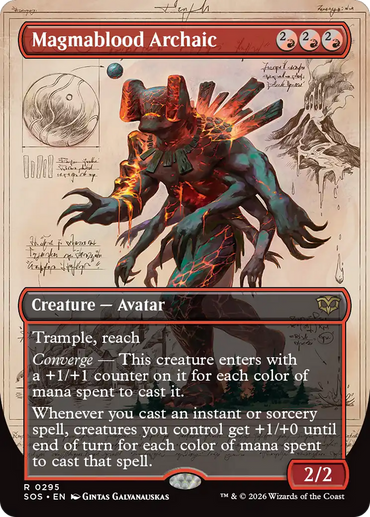 Magmablood Archaic (Borderless) [Secrets of Strixhaven]