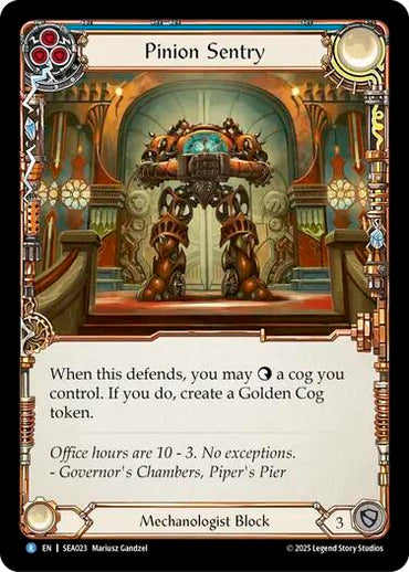 Pinion Sentry [SEA023] (High Seas)  Rainbow Foil