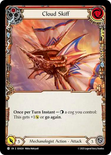 Cloud Skiff (Red) [SEA024] (High Seas)  Rainbow Foil