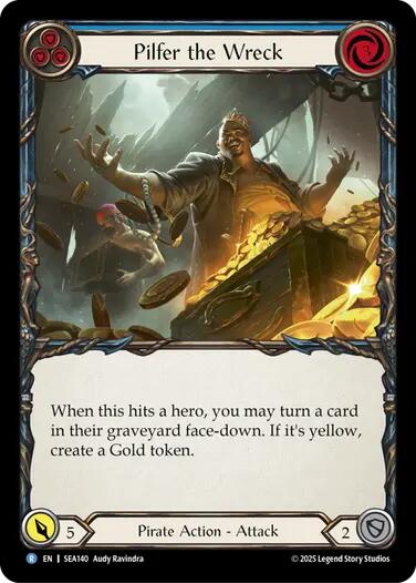 Pilfer the Wreck (Blue) [SEA140] (High Seas)  Rainbow Foil