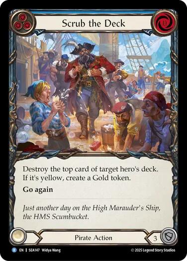 Scrub the Deck [SEA147] (High Seas)  Rainbow Foil