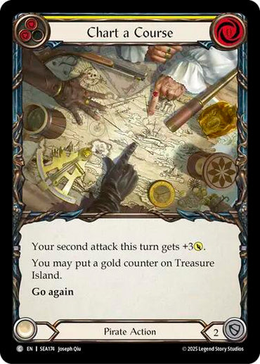 Chart a Course (Yellow) [SEA174] (High Seas)  Rainbow Foil