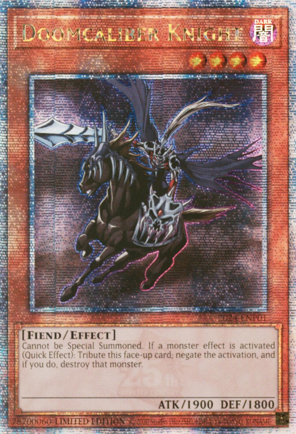 Doomcaliber Knight [2024-ENP01] Quarter Century Secret Rare