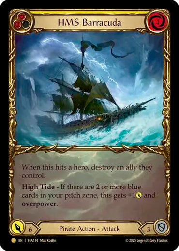 HMS Barracuda (Treasure) [SEA134] (High Seas)  Cold Foil