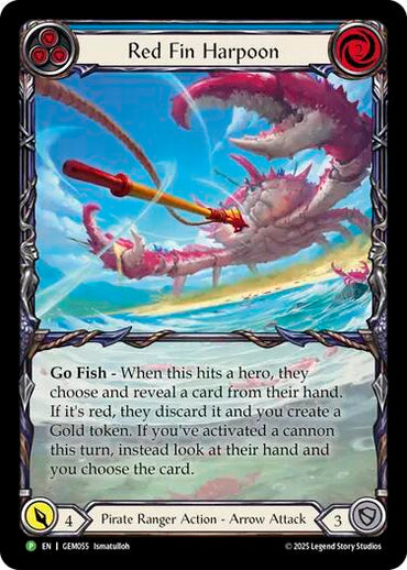 Red Fin Harpoon [GEM055] (GEM Pack 2)  Rainbow Foil