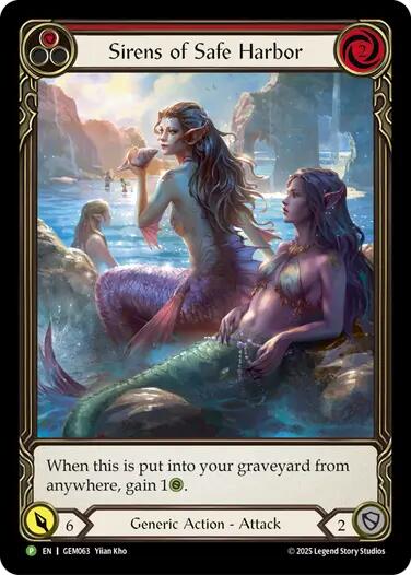 Sirens of Safe Harbor (Red) [GEM063] (GEM Pack 2)  Rainbow Foil