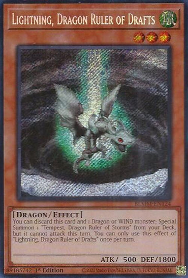 Lightning, Dragon Ruler of Drafts [BLMM-EN124] Secret Rare