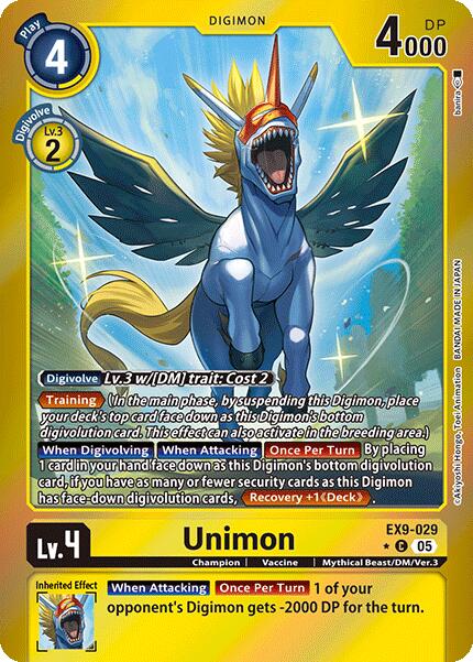 Unimon [EX9-029] (Limited Foil) [Versus Monsters]