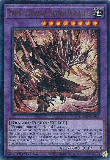 Primite Dragon Nether Berzelius [DUAD-EN035] Ultra Rare