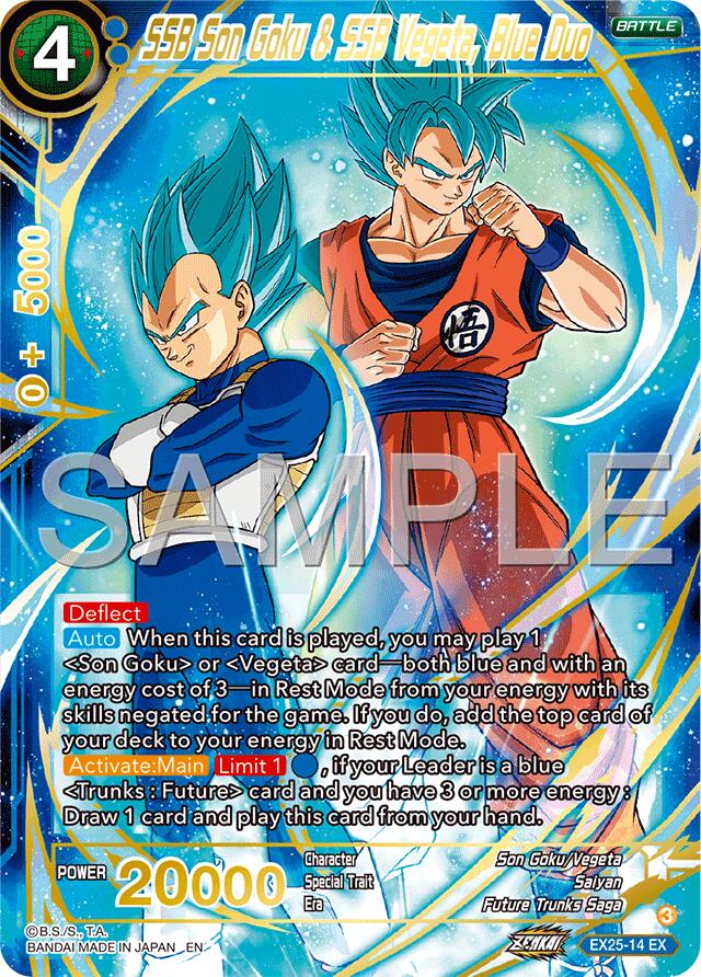 SSB Son Goku & SSB Vegeta, Blue Duo (EX25-14) [Premium Anniversary Box 2025]