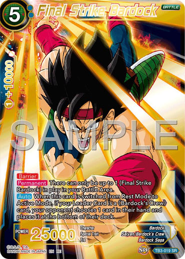 Final Strike Bardock (Reprint) (TB3-019) [Premium Anniversary Box 2025]