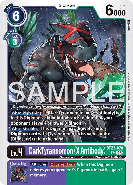 Dark Tyrannomon [BT22-070] (X Antibody) [Cyber Eden]