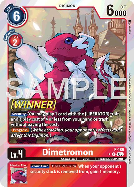 Dimetromon [P-189] (Store Tournament 2025 Vol.3 Winner Pack) [Promotional Cards]