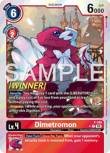 Dimetromon [P-189] (Store Tournament 2025 Vol.3 Winner Pack) [Promotional Cards]