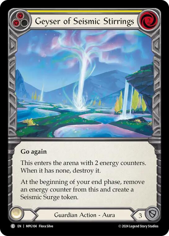 Geyser of Seismic Stirrings (Yellow) [MPG104] (Mastery Pack Guardian)