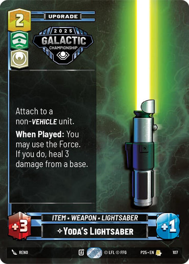 Yoda's Lightsaber (107) (107) [Organized Play Promos]