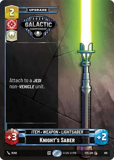 Knight's Saber (109) (109) [Organized Play Promos]