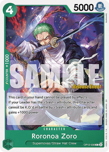Roronoa Zoro [Legacy of the Master Release Event Cards]