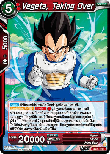Vegeta, Taking Over (BT28-009) [Prismatic Clash]