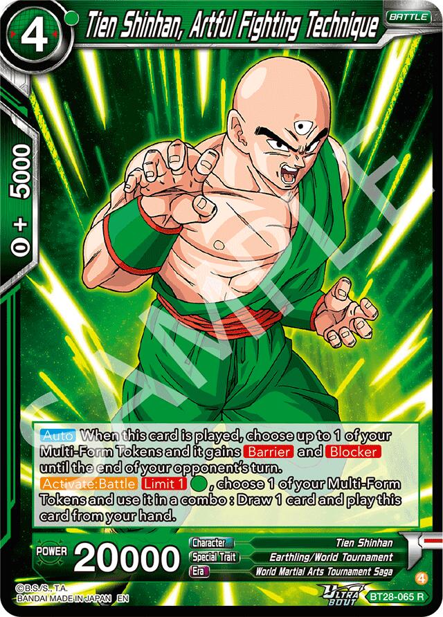 Tien Shinhan, Artful Fighting Technique (BT28-065) [Prismatic Clash]
