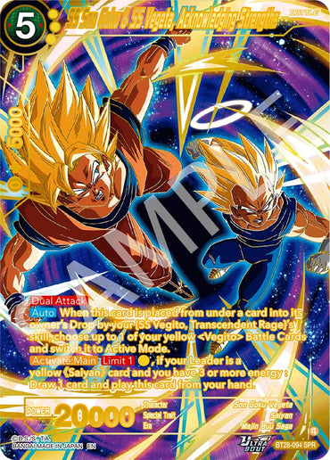 SS Son Goku & SS Vegeta, Acknowledging Strengths (SPR) (BT28-094) [Prismatic Clash]