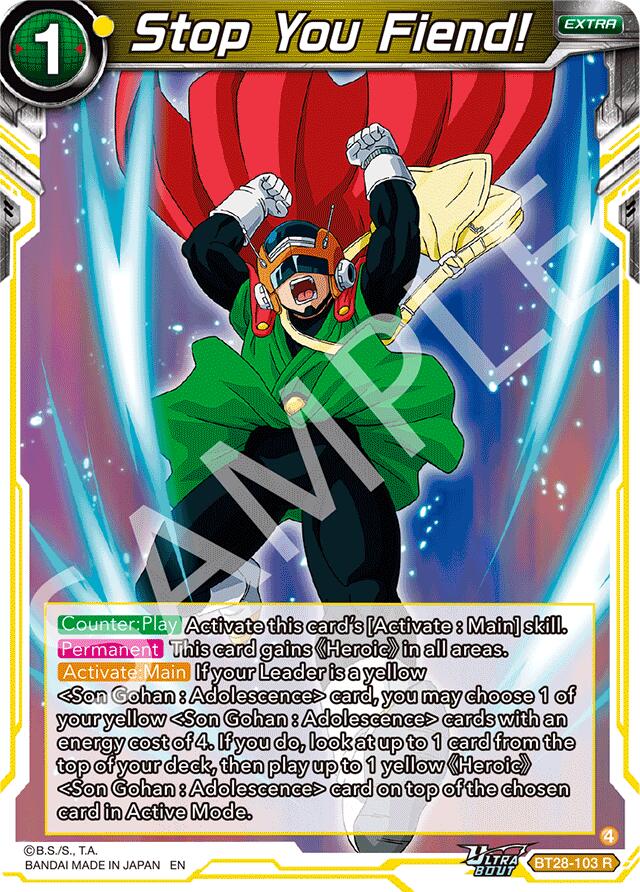 Stop You Fiend! (BT28-103) [Prismatic Clash]