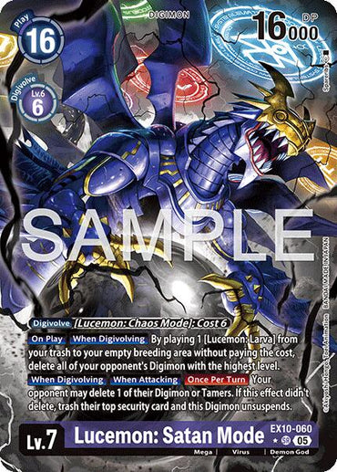 Lucemon: Satan Mode [EX10-060] (Alternate Art) [Sinister Order]