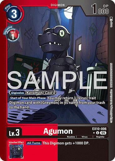 Agumon [EX10-006] (Limited Foil) [Sinister Order]