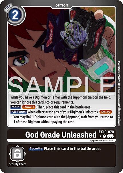 God Grade Unleashed [EX10-070] (Limited Foil) [Sinister Order]