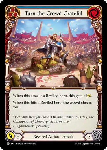 Turn the Crowd Grateful (Blue) [SUP051] (Super Slam)  Rainbow Foil