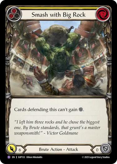 Smash with Big Rock [SUP133] (Super Slam)  Rainbow Foil