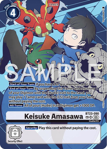 Keisuke Amasawa [BT23-090] (Alternate Art) [Hackers' Slumber]