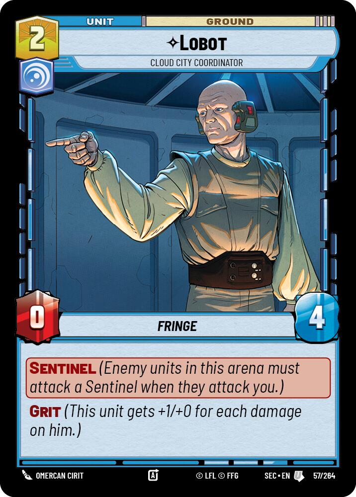 Lobot (57/264) - Cloud City Coordinator (57/264) [Secrets of Power]