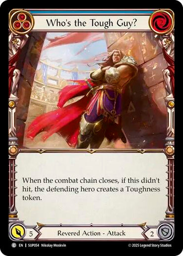Who's the Tough Guy? (Blue) [SUP054] (Super Slam)  Rainbow Foil